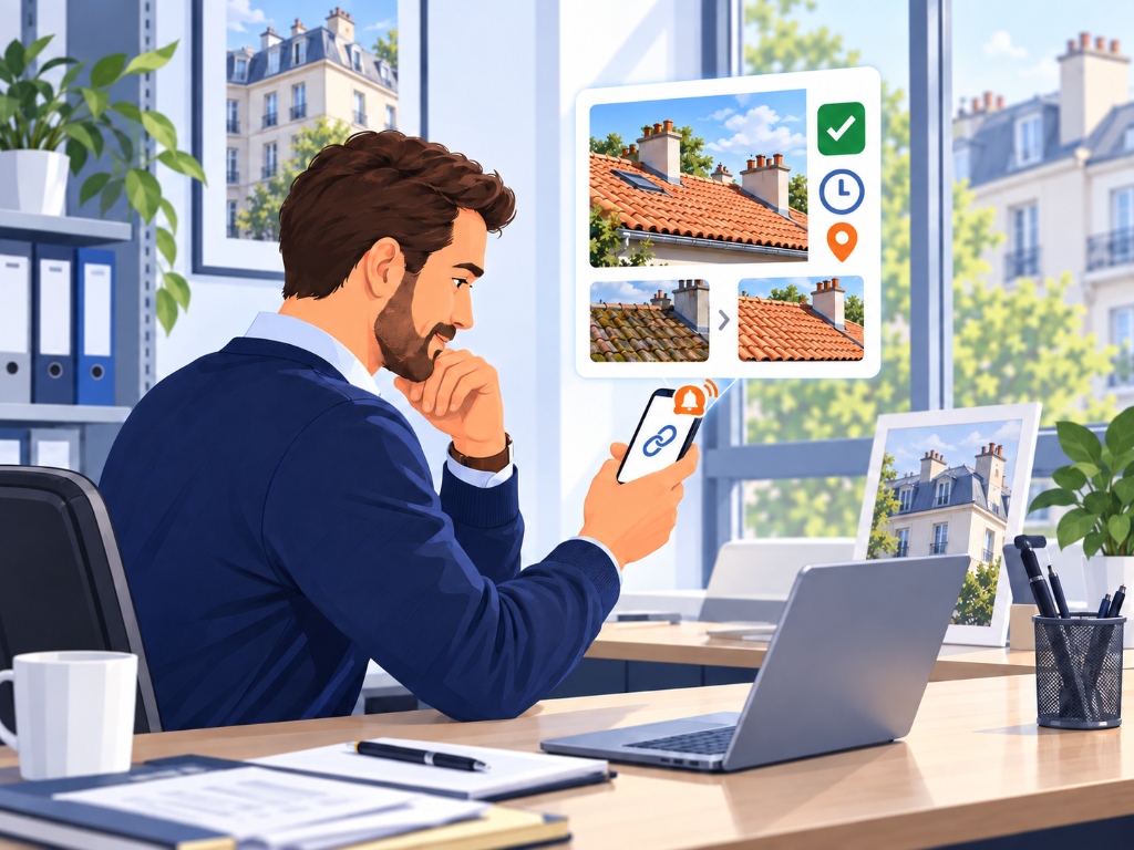 Le donneur d'ordre accède aux informations utiles via un simple lien